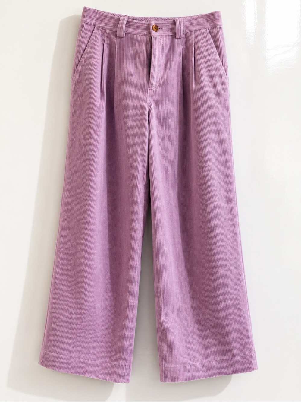 Brooks Brothers Soft Purple Wide Leg Corduroy Pants Size 4